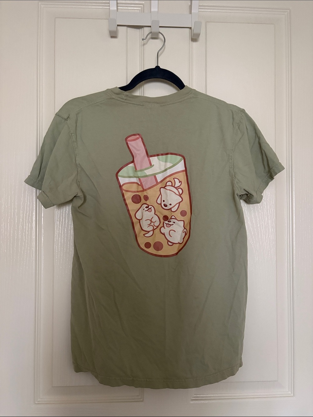 Dogs & Boba Embroidered Graphic Tee